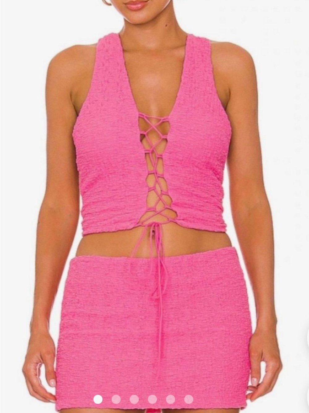 Revolve h:ours Raine top and Aly micro mini skirt